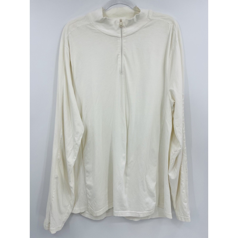 Armani Exchange 1/4 Zip Pullover Lightweight Size XL Spell Out Sleeves